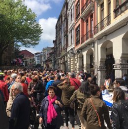 Archivo - Comida en la calle en Avilés, en una imagen de archivo