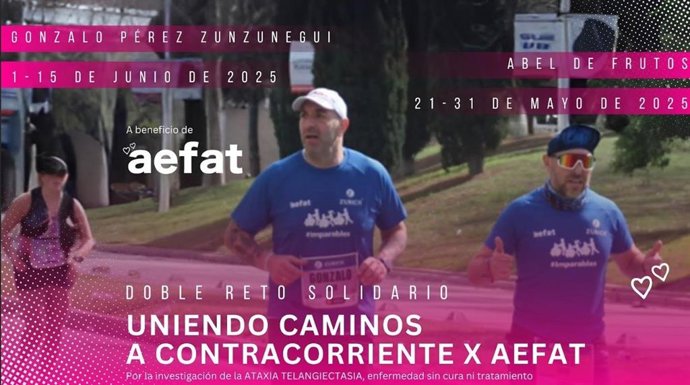 Cartel 'Uniendo caminos a contracorriente por Aefat'