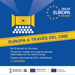 La Generalitat promueve el conocimiento de la Unión Europea entre escolares mediante la proyección de películas en colegios
