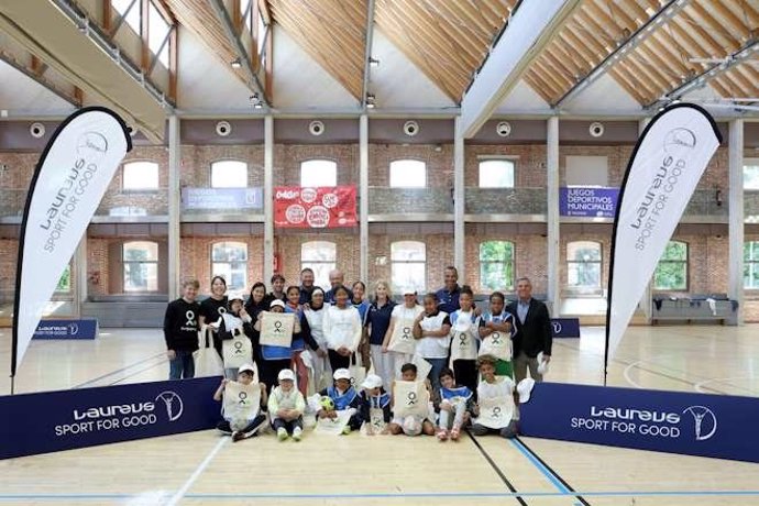 Cafu, Nadia Comaneci, Hugo Porta y Nicol David visitan el Sport for Good de Laureus en Madrid