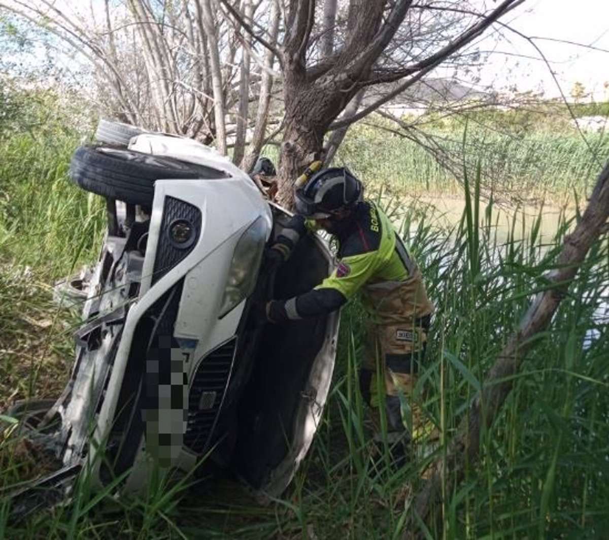 Un bebé de 9 meses resulta herido en un accidente registrado en Cieza