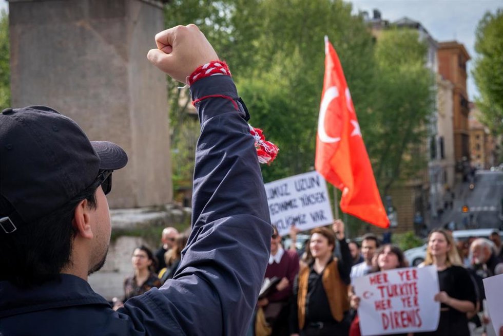 Archivo.- Manifestación estudiantil por Turquía.