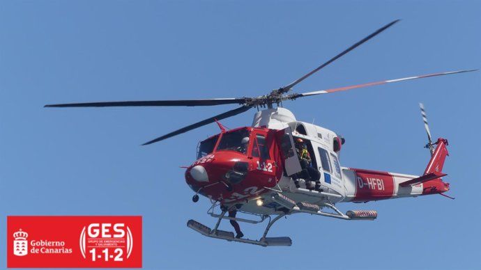 Archivo - Helicóptero del GES