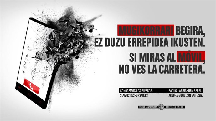 Archivo - Ertzaintza y policías locales ponen en marcha una campaña de control para evitar distracciones durante la conducción