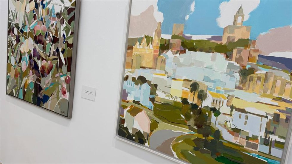 La muestra Vivir, crear, viajar del pintor David Sancho en MAD Antequera
