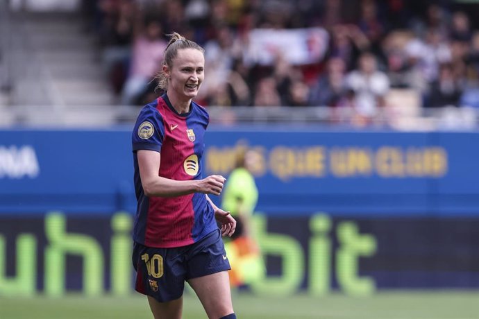 Caroline Graham Hansen con el FC Barcelona