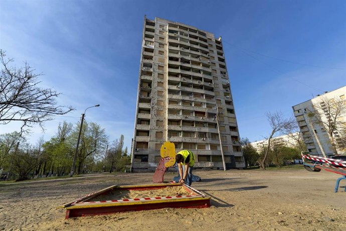 Imagen de archivo de la guerra de Ucrania 