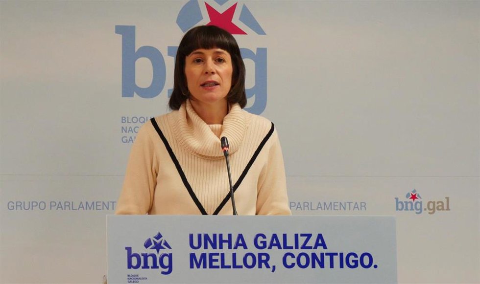 Archivo - La portavoz nacional del BNG, Ana Pontón, en rueda de prensa