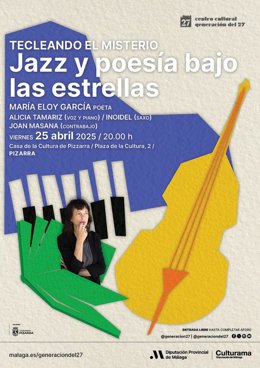 Ciclo ‘Tecleando el misterio: jazz y poesía bajo las estrellas’.