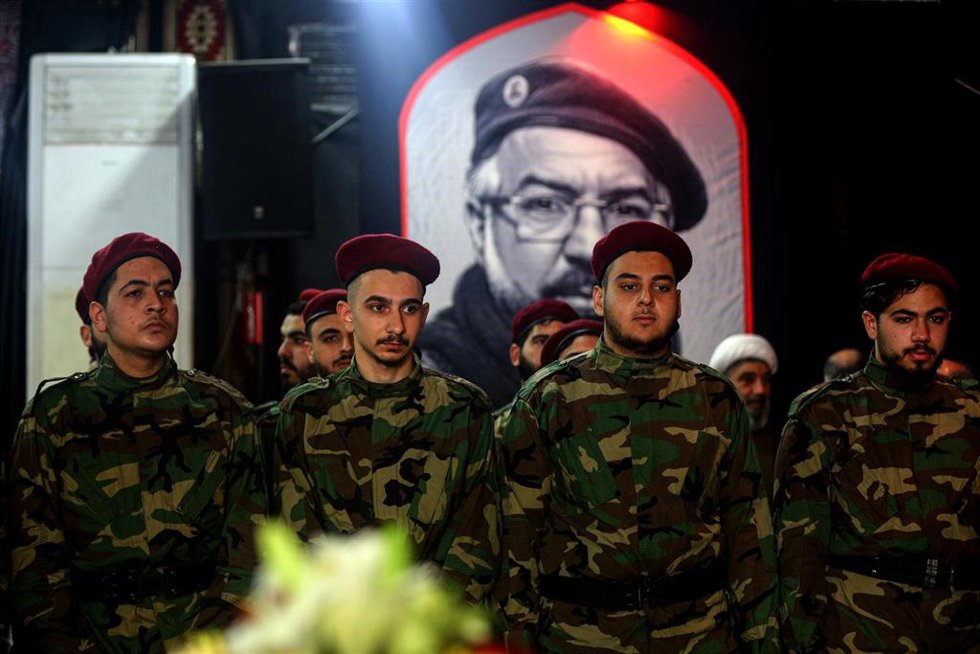 Imagen de archivo de un funeral de Hezbolá