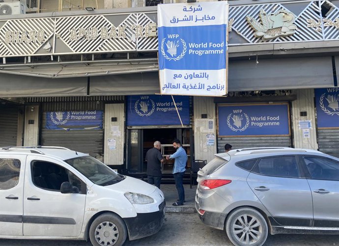 Archivo - Arquivo - Padaria apoiada pelo WFP e pela UNRWA fechada por falta de combustível devido ao bloqueio do exército israelense na Faixa de Gaza