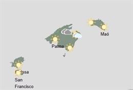 Predicción meteorológica para hoy, lunes 21 de abril, en Baleares
