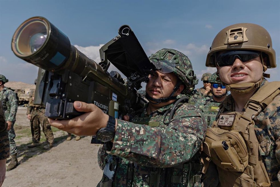 Archivo - Militares de Estados Unidos y Filipinas en los ejercicios Balikitan.