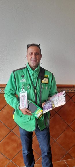 El vendedor de la ONCE Raúl Parra Miranda