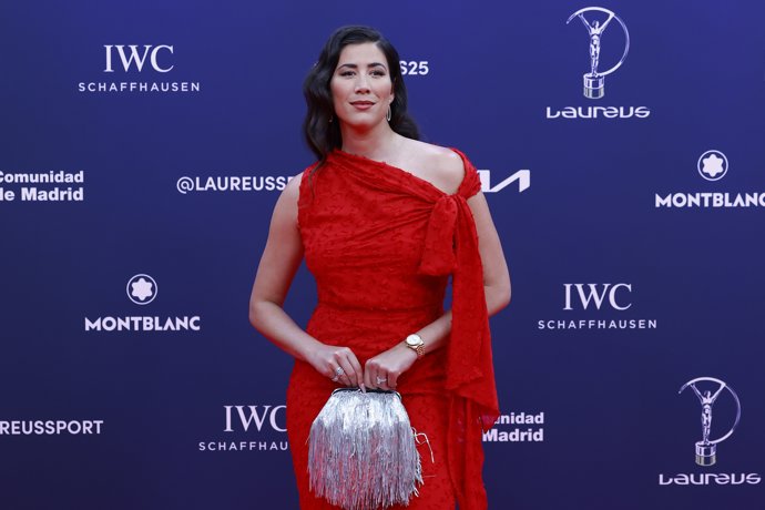 Garbiñe Muguruza durante los Premios Laureus 2025