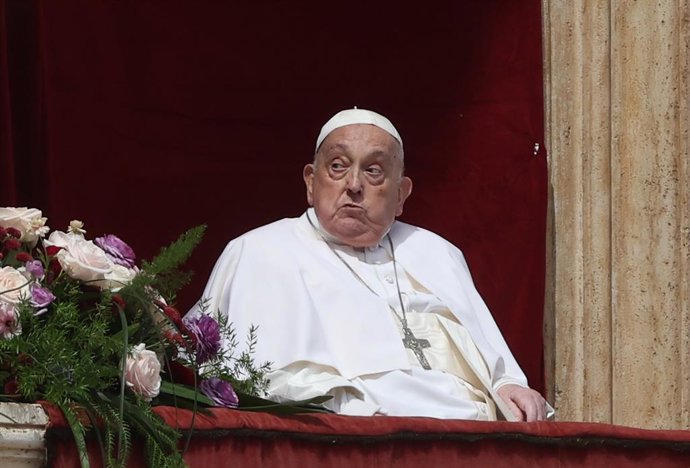 Papa Francisco em um evento no domingo de Páscoa no Vaticano (arquivo)