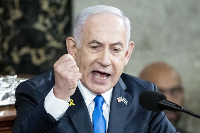 Archivo - Arquivo - Primeiro-ministro israelense Benjamin Netanyahu.