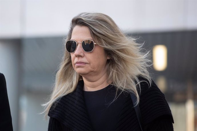 Archivo - La asesora de Begoña Gómez en Moncloa Cristina Álvarez sale de declarar a los juzgados de Plaza de Castilla.