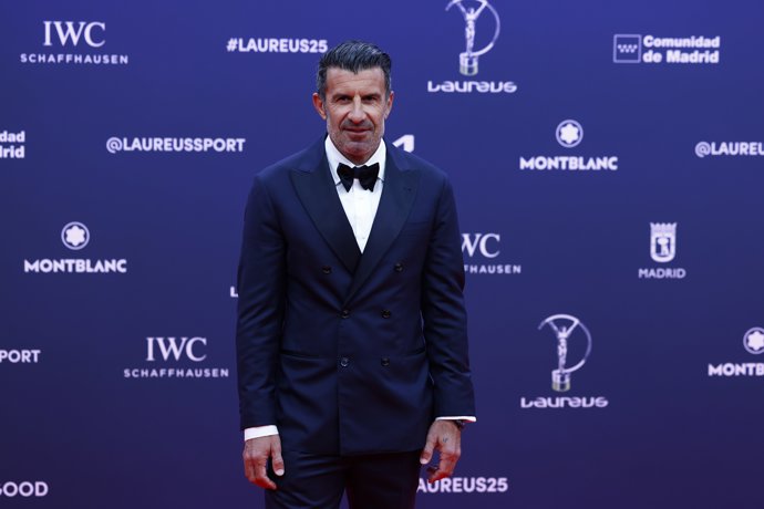 Luis Figo durante los Premios Laureus 2025