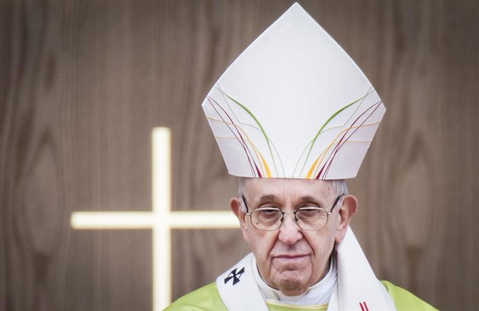 Papa Francisco durante uma missa no Encontro Mundial das Famílias em Dublin, capital da Irlanda, em agosto de 2018 (arquivo).