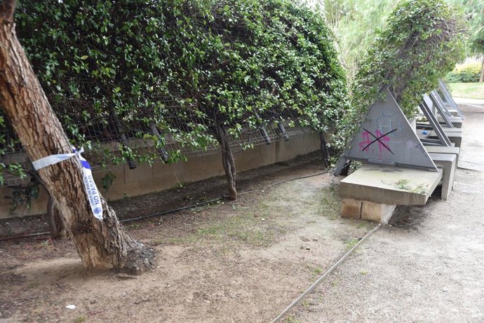 Archivo - El lugar donde se ha localizado el cuerpo, a 25 de febrero de 2024, en Zaragoza, Aragón (España). 