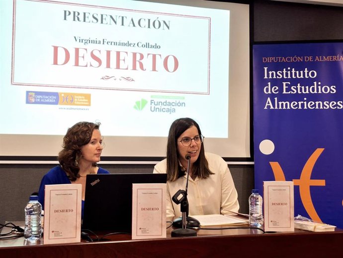 Presentación del libro 'Desierto', de Virginia Fernández, a través del Instituto de Estudios Almerienses (IEA).