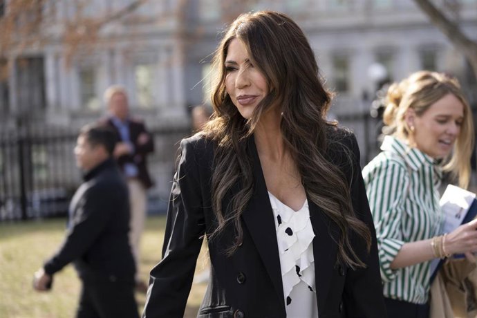 Archivo - Imagen de archivo de la secretaria de Seguridad Nacional de Estados Unidos, Kristi Noem