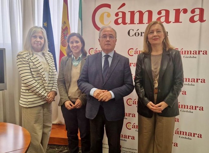 (Desde Izda.) Gago, Casanueva, Díaz Y Prieto, Durante El Encuentro.