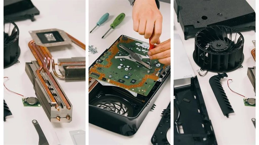 Componentes de la consola PlayStation 5 Pro.