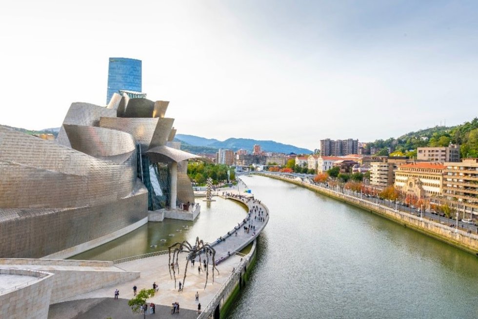 Archivo - El Museo Guggenheim Bilbao recibe 1,3 millones de visitantes en 2024, de los que el 67% proceden del extranjero