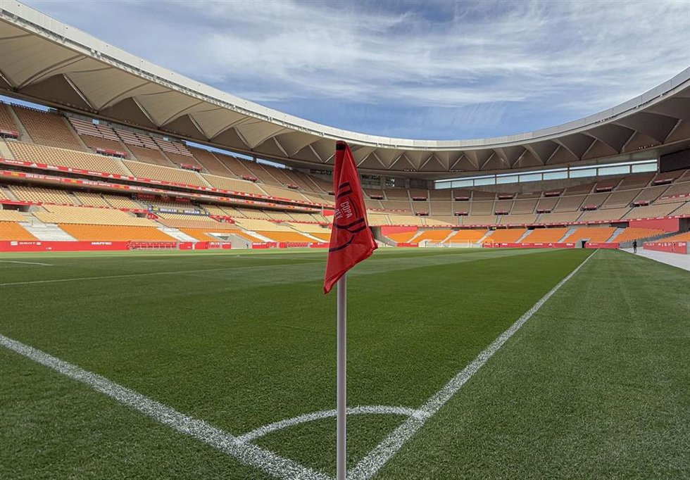 Detalle del Estadio de la Cartuja tras la finalización de las obras. 