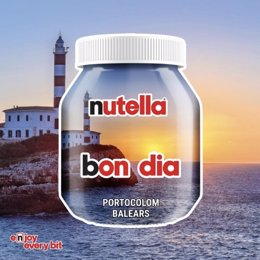 Nutella elige Portocolom como imagen de Baleares en su nueva edición limitada con fotos de amaneceres.