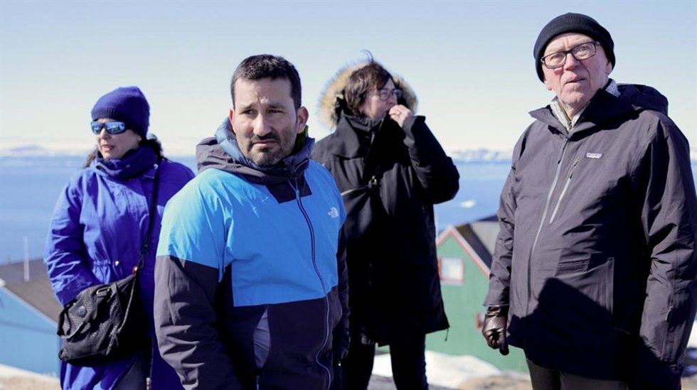 Marz en su visita a Groenlandia