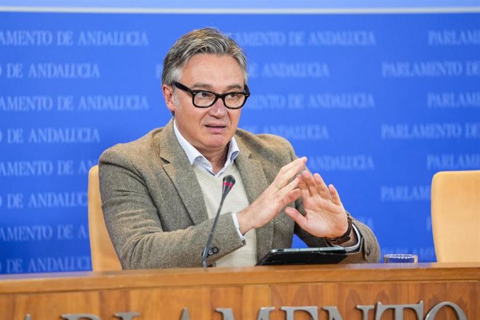 El portavoz del Grupo Parlamentario Vox en Andalucía, Manuel Gavira, en una imagen de archivo. 