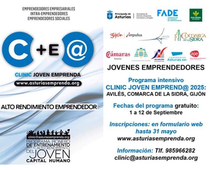 Programa de capacitación empresarial Clinic Joven Emprenda.