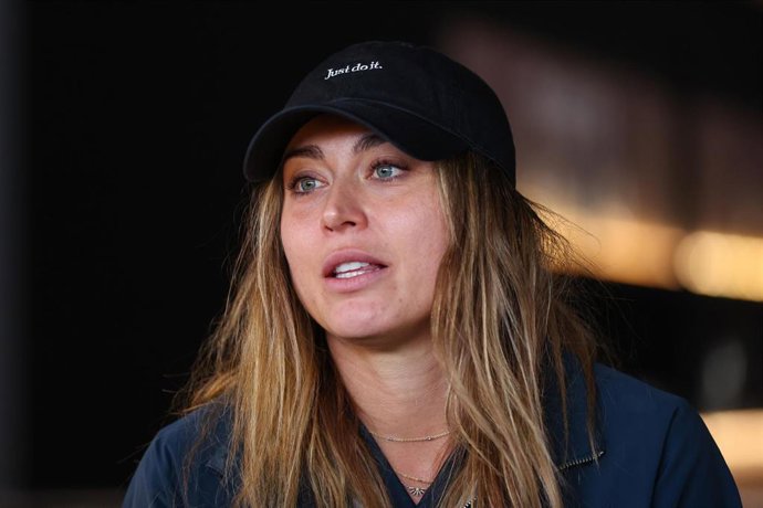 La tenista española Paula Badosa durante el Media Day del Mutua Madrid Open 2025.