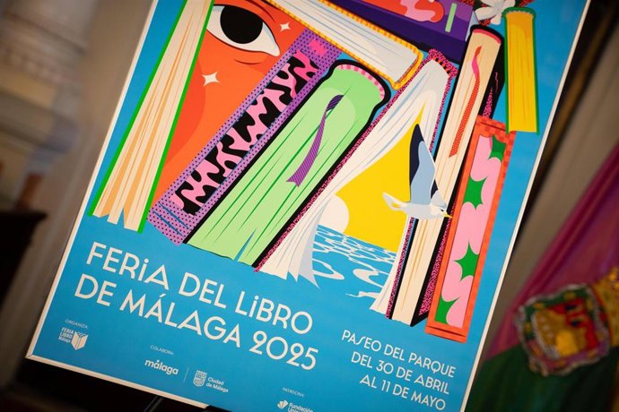 Cartel de la Feria del Libro de Málaga
