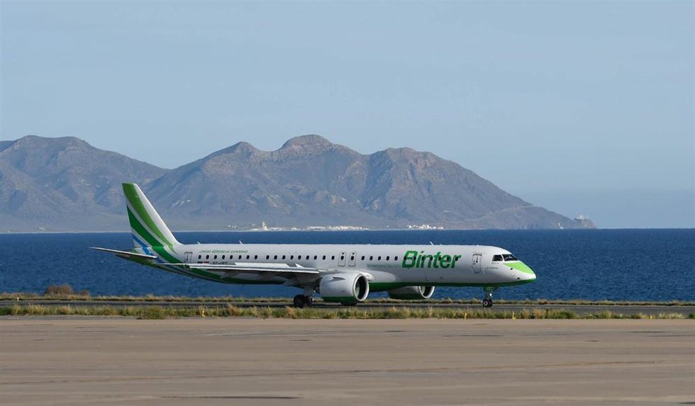 Imagen de archivo de un avión de la compañía Binter