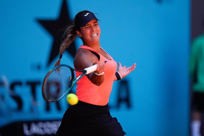 Archivo - La tenista española Jessica Bouzas en el Mutua Madrid Open 2024.
