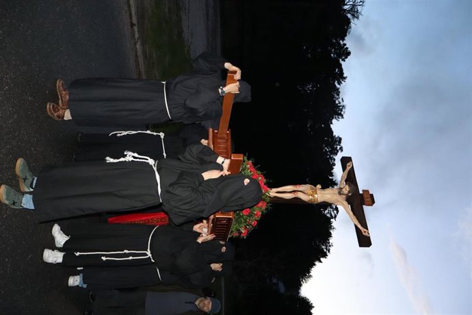 Un momento de una procesión en la provincia de Segovia.