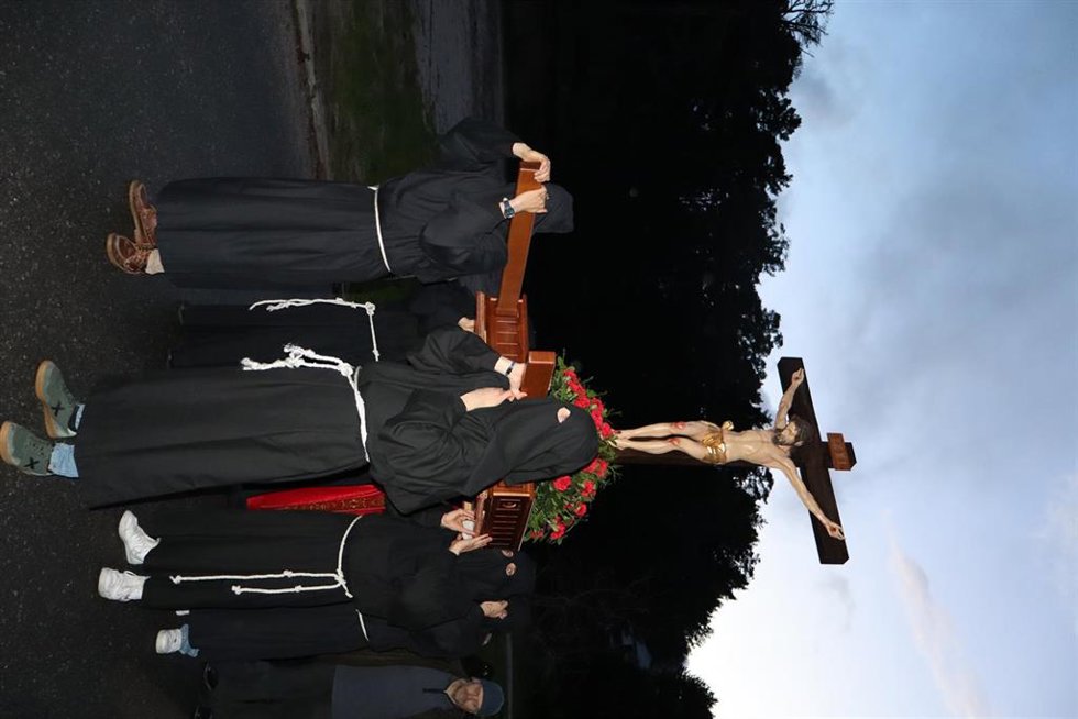 Un momento de una procesión en la provincia de Segovia.