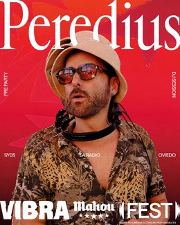 Cartelu de la preparty del Vibra Mahou Fest que celebrase'l sábadu 17 de mayu.  