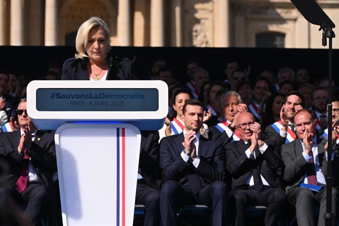 La líder de Agrupación Nacional, Marine Le Pen