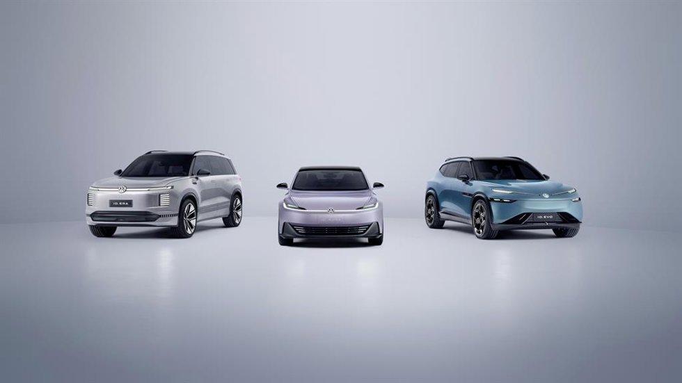 Volkswagen lanza en Shanghái los prototipos ID Aura, ID Era e ID EVO de su nueva etapa de eléctricos.