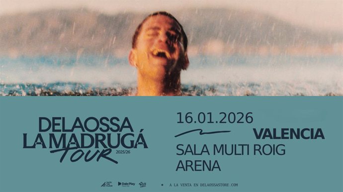 Cartel del concierto de Delaossa en el Roig Arena