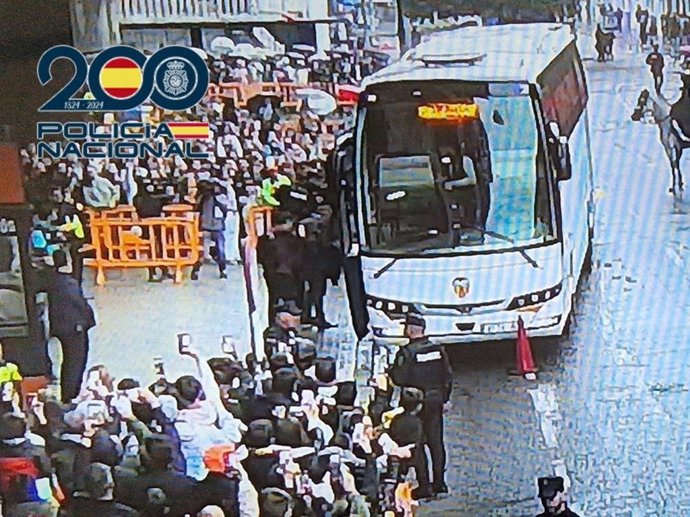 Dispositivo de seguridad en Mestalla