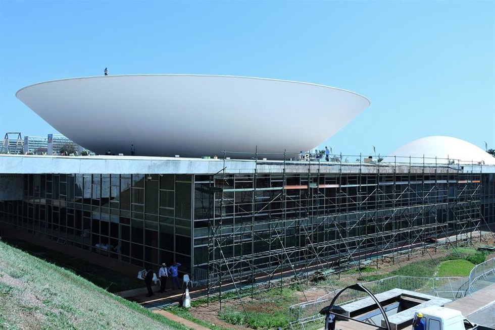 Archivo - Vista del Congreso de Brasil