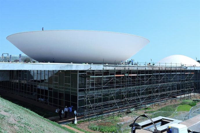Archivo - Vista del Congreso de Brasil