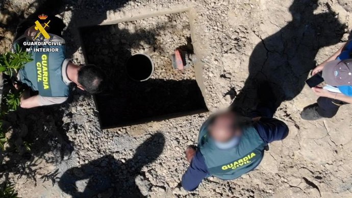 Imagen de las actuaciones de la Guardia Civil