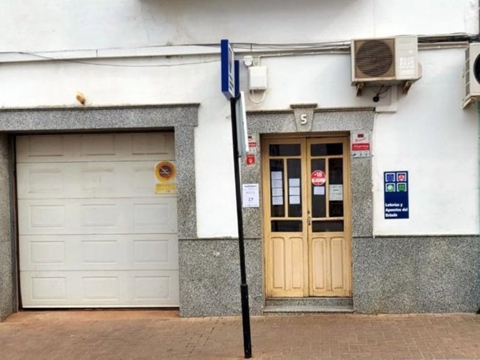 Punto de venta de loterías en Villafranca de los Barros.